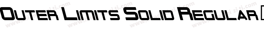 Outer Limits Solid Regular字体转换